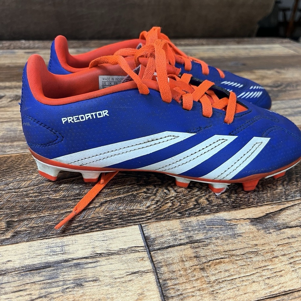 Adidas Predator Club Blue Kids Sz 1.5 Youth FxG Soccer Cleats IF6424 - Picture 2 of 7